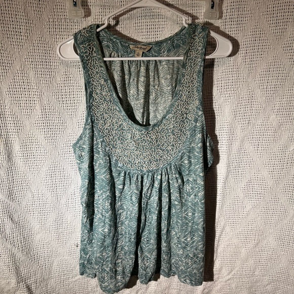 lucky brand est 1990 Tops - Lucky Brand stylish top Beaded embellishments around neck/chest